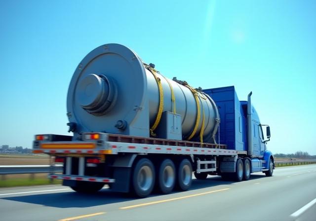 Heavy equipment transport and manufacturing logistics